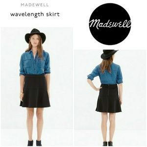 Madewell Wavelength Mini Skirt Women's sz 4 Black